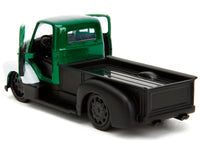 1952 Chevrolet COE Pickup Truck Green Metallic and Black and Green Lantern Diecast Figure "DC Comics" "Hollywood Rides" Series 1/32 Diecast Model Car by Jada image 3