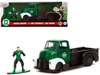 1952 Chevrolet COE Pickup Truck Green Metallic and Black and Green Lantern Diecast Figure "DC Comics" "Hollywood Rides" Series 1/32 Diecast Model Car by Jada image 5