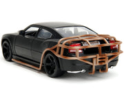 2006 Dodge Charger Matt Black with Outer Cage "Fast & Furious" Movie 1/24 Diecast Model Car by Jada image 3