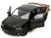 2006 Dodge Charger Matt Black with Outer Cage "Fast & Furious" Series 1/32 Diecast Model Car by Jada image 3