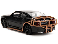 2006 Dodge Charger Matt Black with Outer Cage "Fast & Furious" Series 1/32 Diecast Model Car by Jada image 5