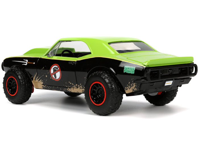 Jada 33386 green and matte black 1967 Camaro Offroad and Raphael, TMNT Dirty Version 1:24 set