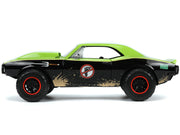 1967 Chevrolet Camaro Offroad Bright Green and Matt Black (Dirty Version) and Raphael Diecast Figure "Teenage Mutant Ninja Turtles" "Hollywood Rides" Series 1/24 Diecast Model Car by Jada image 4