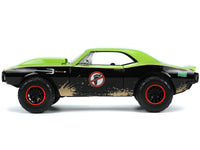 1967 Chevrolet Camaro Offroad Bright Green and Matt Black (Dirty Version) and Raphael Diecast Figure "Teenage Mutant Ninja Turtles" "Hollywood Rides" Series 1/24 Diecast Model Car by Jada image 4