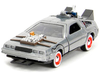 "Back to the Future" Delorean Set of 3 pieces "Hollywood Rides" Series 1/32 Diecast Model Car by Jada image 4