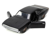 1968 Dodge Charger Widebody Matt Black with Bronze Tail Stripe "F9" (2021) Movie "Fast & Furious" Series 1/32 Diecast Model Car by Jada image 2