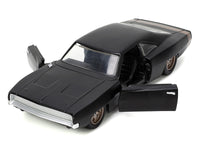 1968 Dodge Charger Widebody Matt Black with Bronze Tail Stripe "F9" (2021) Movie "Fast & Furious" Series 1/32 Diecast Model Car by Jada image 2