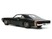1968 Dodge Charger Widebody Matt Black with Bronze Tail Stripe "F9" (2021) Movie "Fast & Furious" Series 1/32 Diecast Model Car by Jada image 4