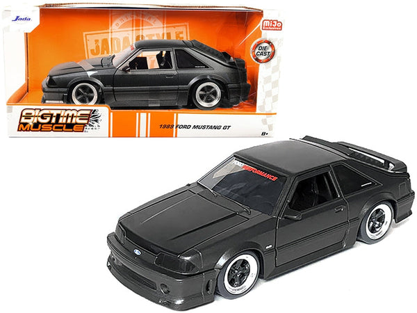 Jada 33605 black 1989 Ford Mustang GT 5.0, Bigtime Muscle, 1:24 diecast model