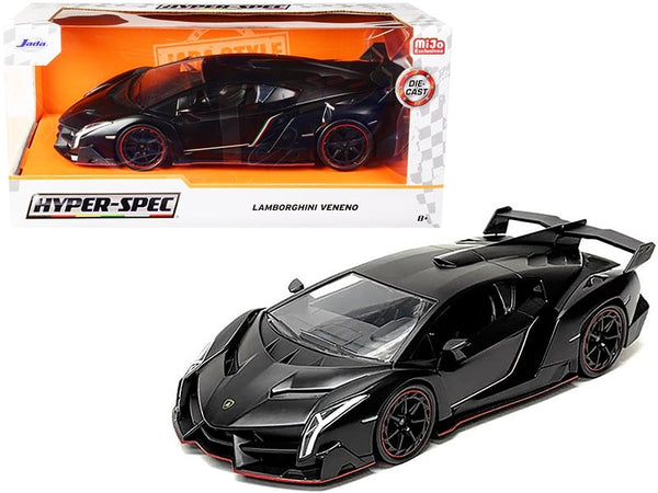 Jada Lamborghini Veneno Hyper-Spec matte black 1:24 33615, product image 1