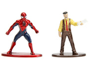 "Daily Bugle" and Subway Diorama Set with Spider-Man and J. Jonah Jameson Diecast Figures "Marvel's Spider-Man" "Nano Scene" Series Models by Jada image 2