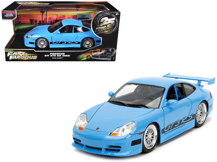 Jada Porsche 911 GT3 RS Fast Five light blue anniversary 1:24 33667-25TH, product image 2