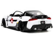 2020 Toyota Supra White and Roy Focker Diecast Figurine "Robotech" "Hollywood Rides" Series 1/24 Diecast Model Car by Jada image 3