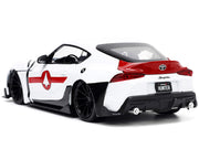 2020 Toyota Supra White and Rick Hunter Diecast Figurine "Robotech" "Hollywood Rides" Series 1/24 Diecast Model Car by Jada image 3