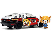 1986 Toyota Trueno (AE86) RHD (Right Hand Drive) #25 White with Graphics and Aggretsuko Diecast Figure "Aggretsuko" "Anime Hollywood Rides" Series 1/24 Diecast Model Car by Jada image 2