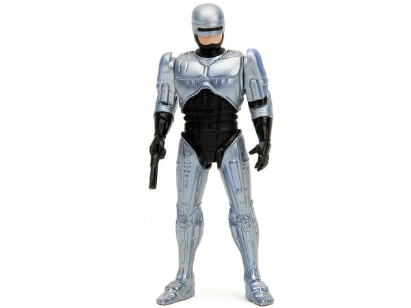 Jada 33743 matte black OCP Ford Taurus with RoboCop figure, 35th Anniversary, 1:24 car