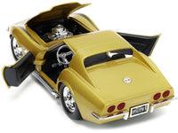 1969 Corvette Stingray ZL-1 rear overhead view with hood and doors open, Jada 33863, 1:24