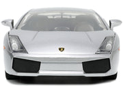 Lamborghini Gallardo Superleggera Silver Metallic with Yellow Stripes "Hyper-Spec" Series 1/24 Diecast Model Car by Jada image 4