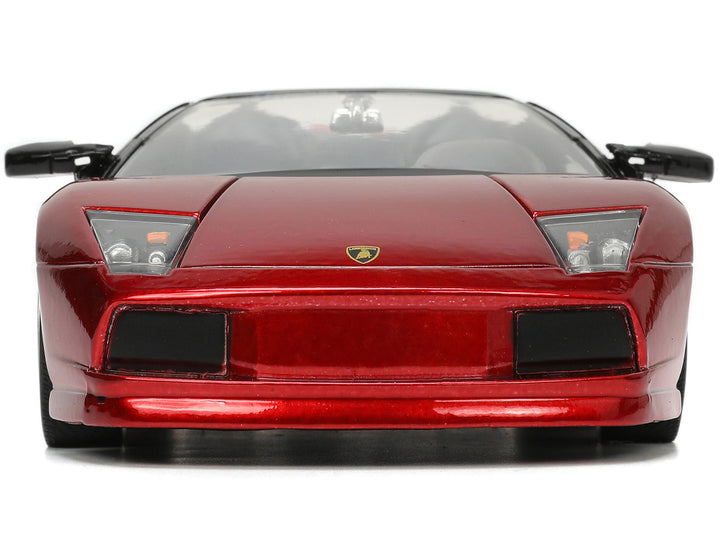 Lamborghini Murcielago Roadster Red Metallic "Hyper-Spec" Series 1/24 Diecast Model Car by Jada image 2
