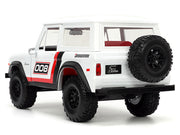 1973 Ford Bronco #008 White with Red and Black Stripes and Red Interior with Extra Wheels "Just Trucks" Series 1/24 Diecast Model Car by Jada image 3