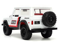 1973 Ford Bronco #008 White with Red and Black Stripes and Red Interior with Extra Wheels "Just Trucks" Series 1/24 Diecast Model Car by Jada image 3