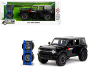 2021 Ford Bronco Badlands Black "Rigid" with Extra Wheels "Just Trucks" Series 1/24 Diecast Model Car by Jada image 4