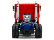 Optimus Prime Tractor Truck Red and Blue with Silver Stripes "Transformers: Rise of the Beasts" (2023) Movie "Hollywood Rides" Series 1/32 Diecast Model Car by Jada image 2