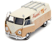 Volkswagen Bus "WheelJack" Tan and Beige "Frank's TV Repair" "Transformers: Rise of the Beasts" (2023) Movie "Hollywood Rides" Series 1/32 Diecast Model Car by Jada image 3
