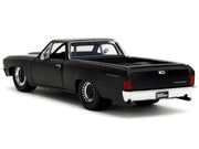 1967 Chevrolet El Camino Matt Black "Fast & Furious" Series 1/32 Diecast Model Car by Jada image 3