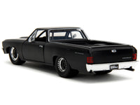 1967 Chevrolet El Camino Matt Black "Fast & Furious" Series 1/32 Diecast Model Car by Jada image 3