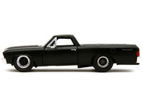 1967 Chevrolet El Camino Matt Black "Fast & Furious" Series 1/32 Diecast Model Car by Jada image 5