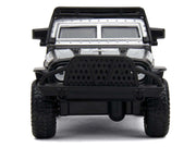 Tej's Jeep Wrangler Custom Silver Metallic with Black Top and Roof Rack "Furious 7" (2015) Movie "25 Years of Fast & Furious" Series 1/32 Diecast Model Car by Jada image 4