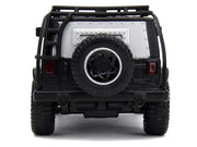 Tej's Jeep Wrangler Custom Silver Metallic with Black Top and Roof Rack "Furious 7" (2015) Movie "25 Years of Fast & Furious" Series 1/32 Diecast Model Car by Jada image 5