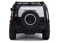 Tej's Jeep Wrangler Custom Silver Metallic with Black Top and Roof Rack "Furious 7" (2015) Movie "25 Years of Fast & Furious" Series 1/32 Diecast Model Car by Jada image 5