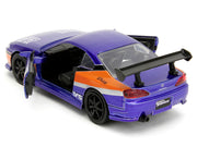 2001 Nissan Silvia S15 RHD (Right Hand Drive) Blue Metallic with Graphics "The Fast and the Furious: Tokyo Drift" (2006) Movie "Fast & Furious" Series 1/32 Diecast Car Model by Jada image 4