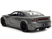 2021 Dodge Charger SRT Hellcat Gray Metallic "Fast X" (2023) Movie "Fast & Furious" Series 1/24 Diecast Model Car by Jada image 2