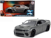 2021 Dodge Charger SRT Hellcat Gray Metallic "Fast X" (2023) Movie "Fast & Furious" Series 1/24 Diecast Model Car by Jada image 3