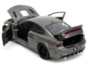 2021 Dodge Charger SRT Hellcat Gray Metallic "Fast X" (2023) Movie "Fast & Furious" Series 1/24 Diecast Model Car by Jada image 4