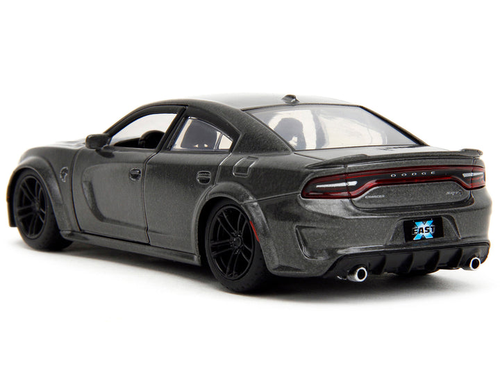 2021 Dodge Charger SRT Hellcat Gray Metallic "Fast X" (2023) Movie "Fast & Furious" Series 1/32 Diecast Model Car by Jada image 2