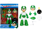 Hyper Bomb 4.5" Moveable Figure with Accessories and Alternate Head and Hands "Mega Man" (1987) Video Game Model by Jada image 3