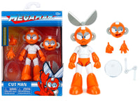 Cut Man action figure, Mega Man, complete figure-and-accessory selection with box — Jada 34509