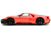 2017 Ford GT Light Red Metallic with Black Stripe "Pink Slips" Series 1/24 Diecast Model Car by Jada image 2
