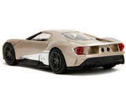 2017 Ford GT Gold Metallic with White Accents "Pink Slips" Series 1/32 Diecast Model Car by Jada image 3