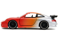 Jada Pink Slips Porsche 911 GT3 RS matte orange silver metallic 1:32 34663, view 1