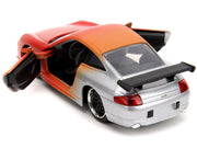 Porsche 911 GT3 RS Matt Orange and Silver Metallic "Pink Slips" Series 1/32 Diecast Model Car by Jada image 2