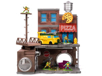 "Teenage Mutant Ninja Turtles" Turtle Lair Diorama Set with Figures and Party Wagon "Nano Scene" Series Model by Jada image 4