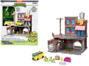 "Teenage Mutant Ninja Turtles" Turtle Lair Diorama Set with Figures and Party Wagon "Nano Scene" Series Model by Jada image 5