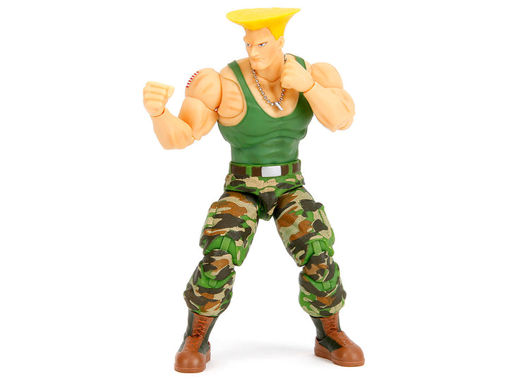 Guile 6" Moveable Figure with Accessories and Alternate Head and Hands "Ultra Street Fighter II: The Final Challengers" (2017) Video Game Model by Jada image 2