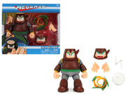 Wood Man 5" Moveable Figure (Deluxe Version) with Accessories and Alternate Head and Hands "Mega Man" (1987) Video Game Model by Jada