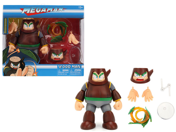 Jada 34693 Wood Man Deluxe, Mega Man action figure